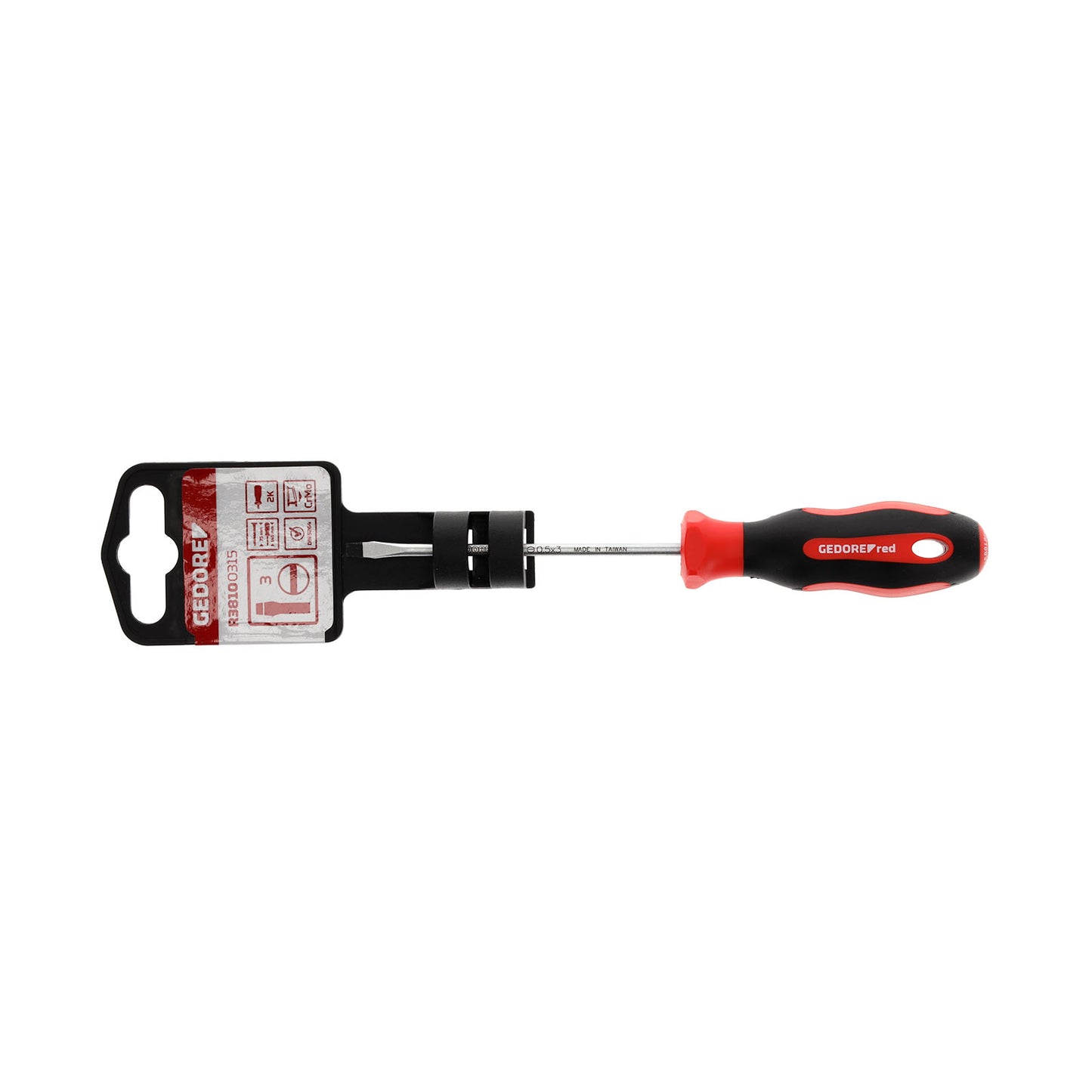 GEDORE red R38100315 - Flat tip screwdriver, 3 mm (3301225)