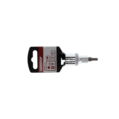 GEDORE red R62550410 - Screwdriver socket 1/2" 4 mm L=55 mm (3300358)