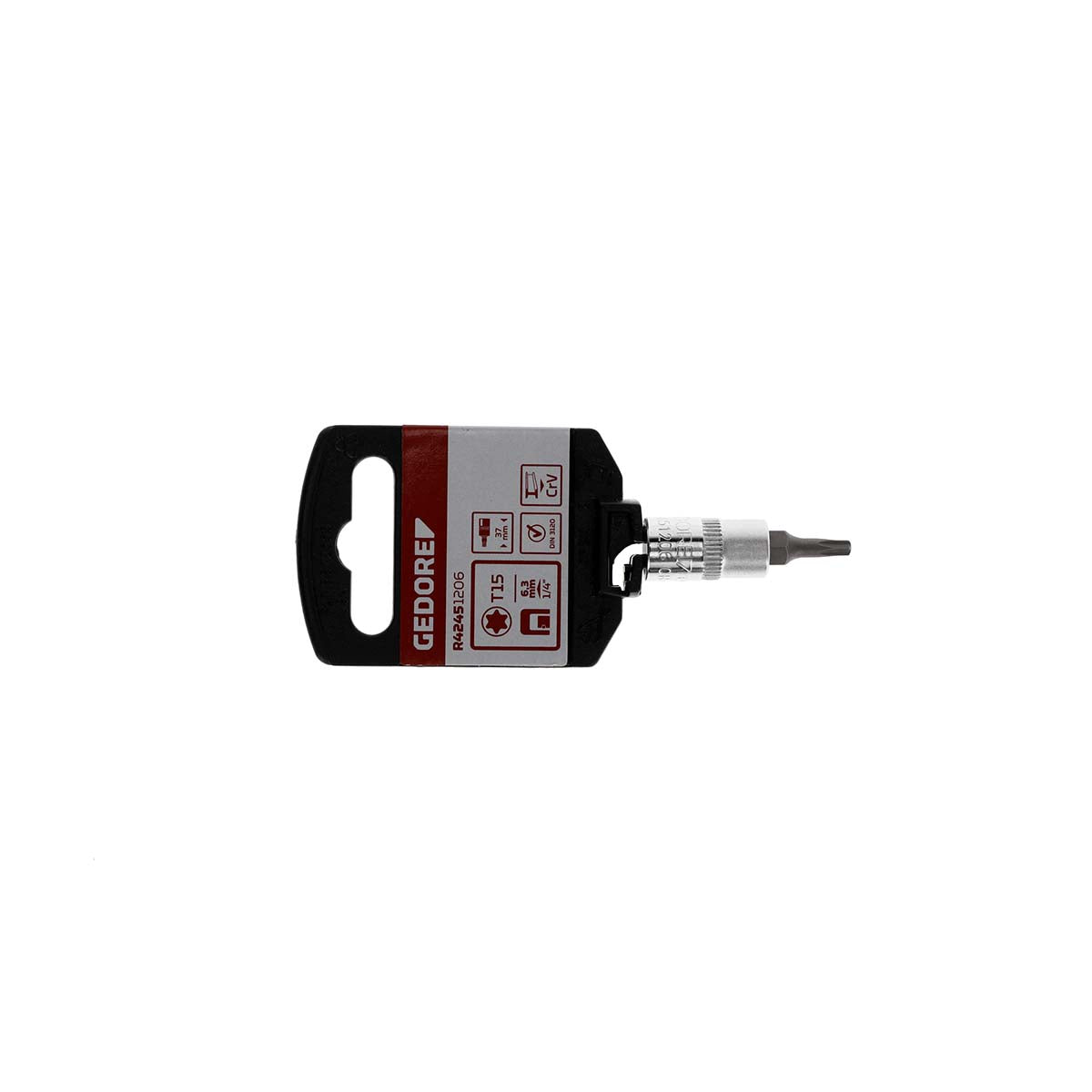 GEDORE red R42451206 - Screwdriver socket 1/4" TORX® T15 L=37 mm (3300108)
