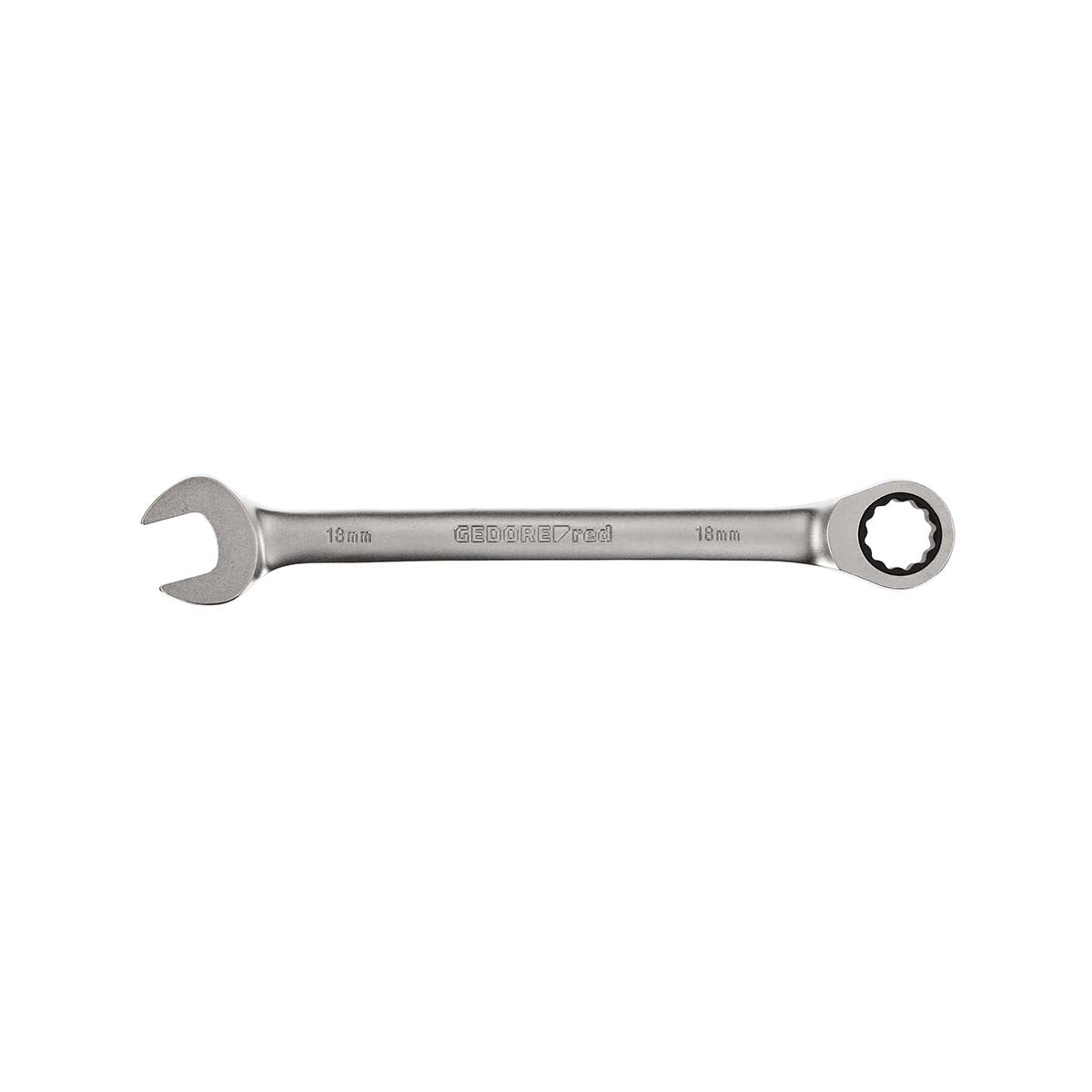 GEDORE red R07100180 - Ratchet combination wrench 18 mm L=236 mm (3300838)