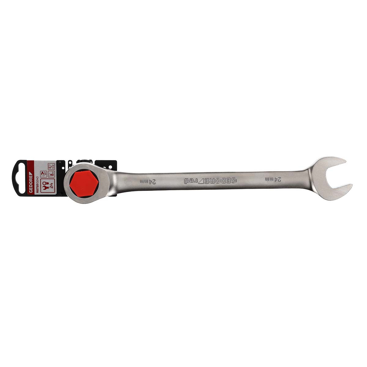 GEDORE red R07100240 - Ratchet combination wrench 24 mm L=330 mm (3300843)