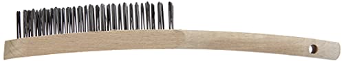 LessMann 100031 - Hand brushes 3 rows steel wire STA straight approx. 0,35 mm "LESSMANN"