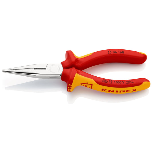Knipex 25 06 160 - Assembly pliers with VDE insulated cutting edges 160 mm with two-component handles