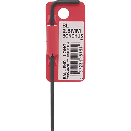 Bondhus 15754 - Bondhus ProGuard Ball Point L-Wrench 2.5 mm. (self-service packaging with barcode)