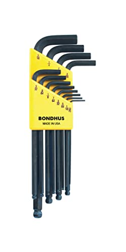 Bondhus 10936 Jeu de 12 clés en L à extrémité sphérique Bondhus ProGuard (pouces)