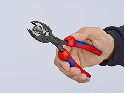 Knipex 82 02 200 - Knipex TwinGrip 200 mm adjustable front grip pliers. with two-component handles