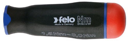 Felo 10099216 - Jeu de tiges interchangeables et poignée dynamométrique 1,5-3,0 Nm. Felo Smart Nm (boîtier métallique)
