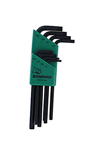 Bondhus 31834 Set of 8 Bondhus ProGuard Long Torx L Keys (T9 to T40)
