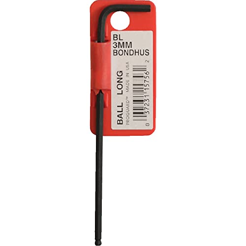 Bondhus 15756 - Bondhus ProGuard Ball Point L-Wrench 3.0 mm. (self-service packaging with barcode)
