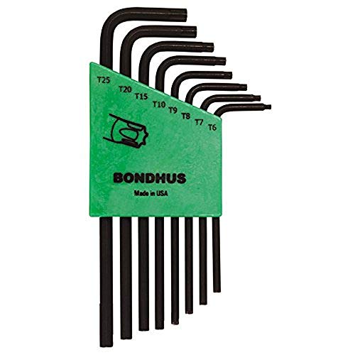 Bondhus 31832 Jeu de 8 clés Torx L longues Bondhus ProGuard (T6 à T25)