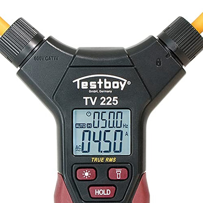 Testboy TV 218 - Testboy compact digital clamp meter, voltage range 40-200 V. AC/DC