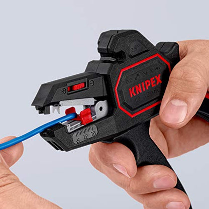Knipex 12 62 180 SB - Knipex 180 mm self-adjusting wire stripper. (0.2 - 6.0 mm2) (in self-service packaging)