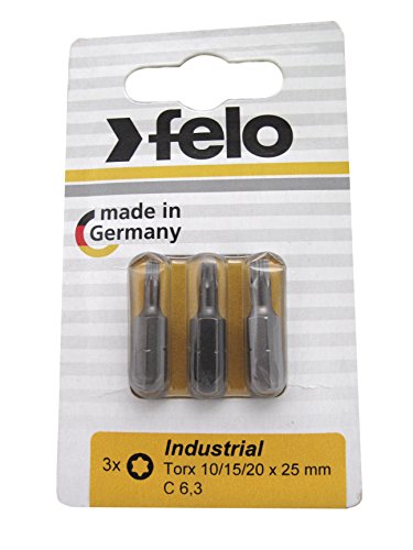 Felo 02101036 - Blister de 2 embouts Felo Industry C6.3 PZ1x25 mm.