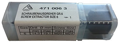 Rennsteig 471 006 3 - Extractor de tornillos Rennsteig con doble filo M20-M24