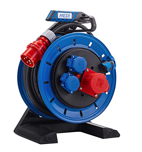 Hedi K7D2516T2 - Hedi GENERATION 7 CHAMPION three-phase cable reel, with 25 m neoprene rubber cable. x 5G2.5 (IP54)