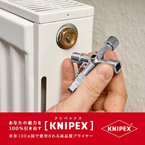 Knipex 00 11 04 - Clé Knipex Profi-Key pour armoires d'enregistrement et systèmes de passage standard