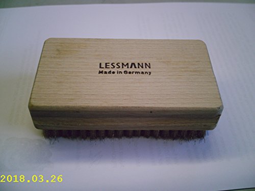 LessMann 152811 - Brosses à main 120 x 70 x 22 mm 11x18 rangs fil bronze BRO serti 0,08 mm hauteur 14 mm