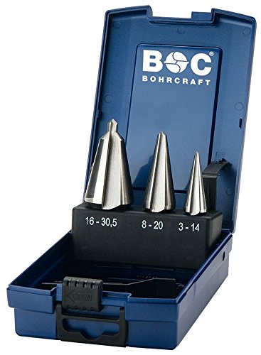 Bohrcraft 17401330003 - Bohrcraft Jg. HSS sheet metal drill bits, ABS box B3-K // # 1 - 2 - 3 / 3-pcs.