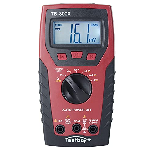 Testboy TB 313 - Multimètre numérique Testboy, plage de tension 0-600 V. AC/DC