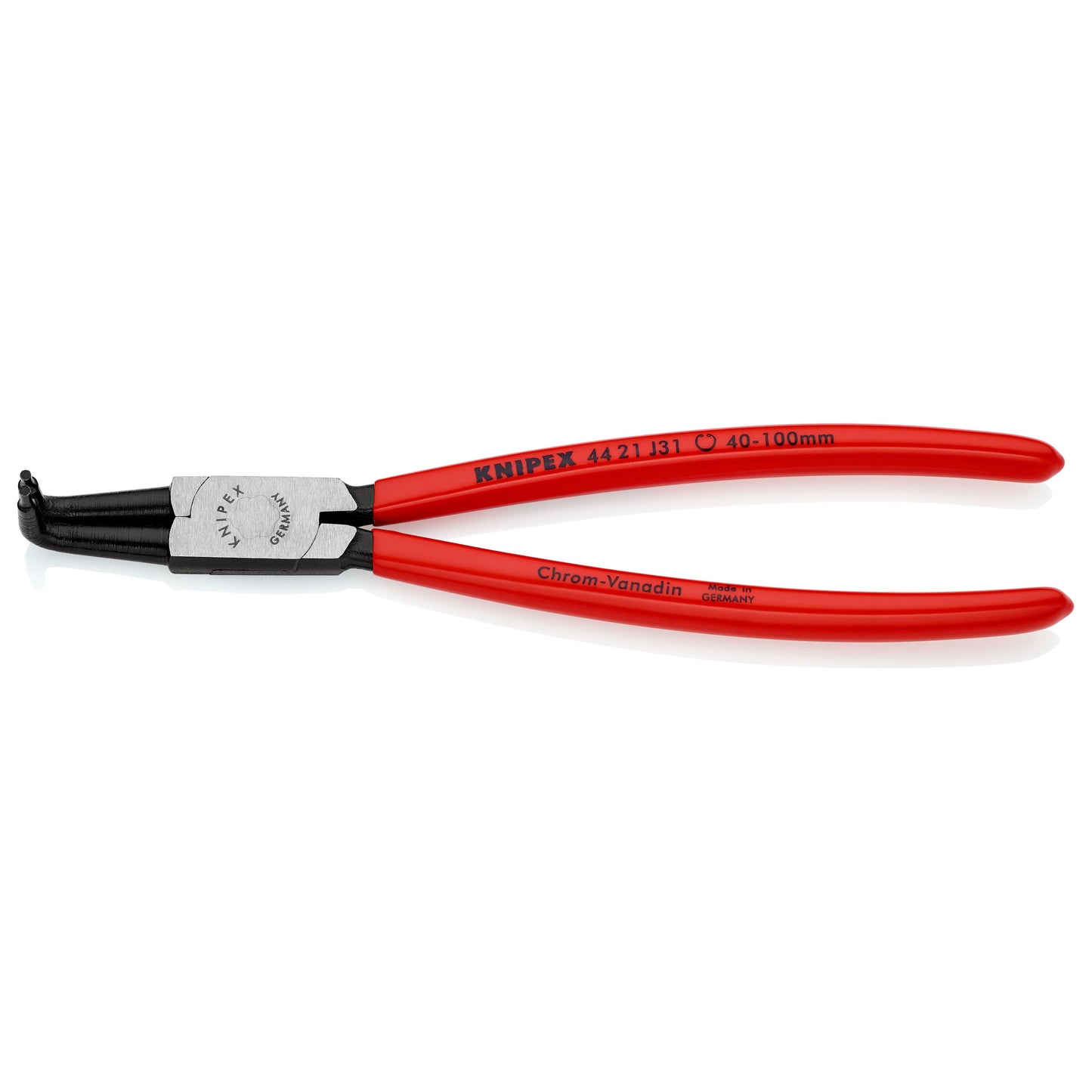 Knipex 44 21 J31 - Pince à bouche 90º pour rondelles intérieures, pour rondelles de 40 à 100 mm