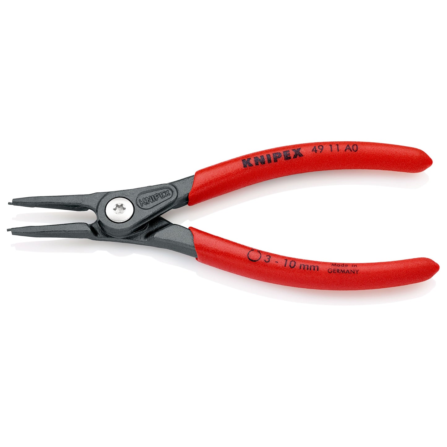 Knipex 49 11 A0 - Straight precision pliers for external washers, for washers from 3 to 10 mm