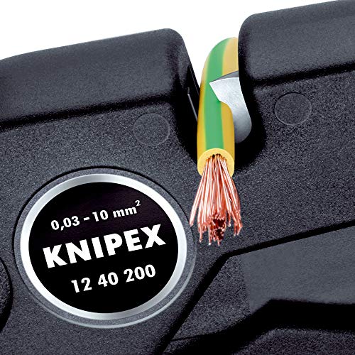 Knipex 12 40 200 EAN - Pelacables autoajustable Knipex 200 mm. (0,03 - 10,0 mm2)