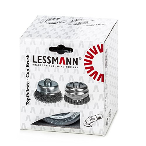 LessMann 486217 - LessMann cup brush 100 mm./M14x2.0 mm. STH 0.50 stranded steel wire