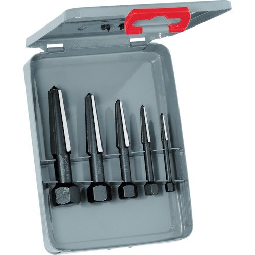 Rennsteig 471 901 3 - Rennsteig Screw Extractor Set with Double Edge (5 Pieces in Metal Case)
