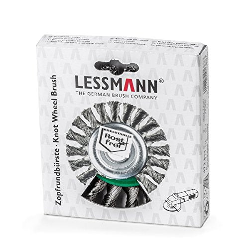 LessMann 472211 - Brosse circulaire LessMann 115x14 mm./22,2 mm. fil d'acier toronné, 20 brins, STH 0,50
