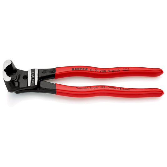 Knipex 61 01 200 - Front cutting pliers for 200 mm bolts with PVC handles