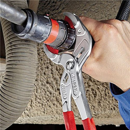 Knipex 81 13 250 - Chrome pliers for Knipex pipes and fittings 250 mm. with PVC handles and jaws with plastic protector