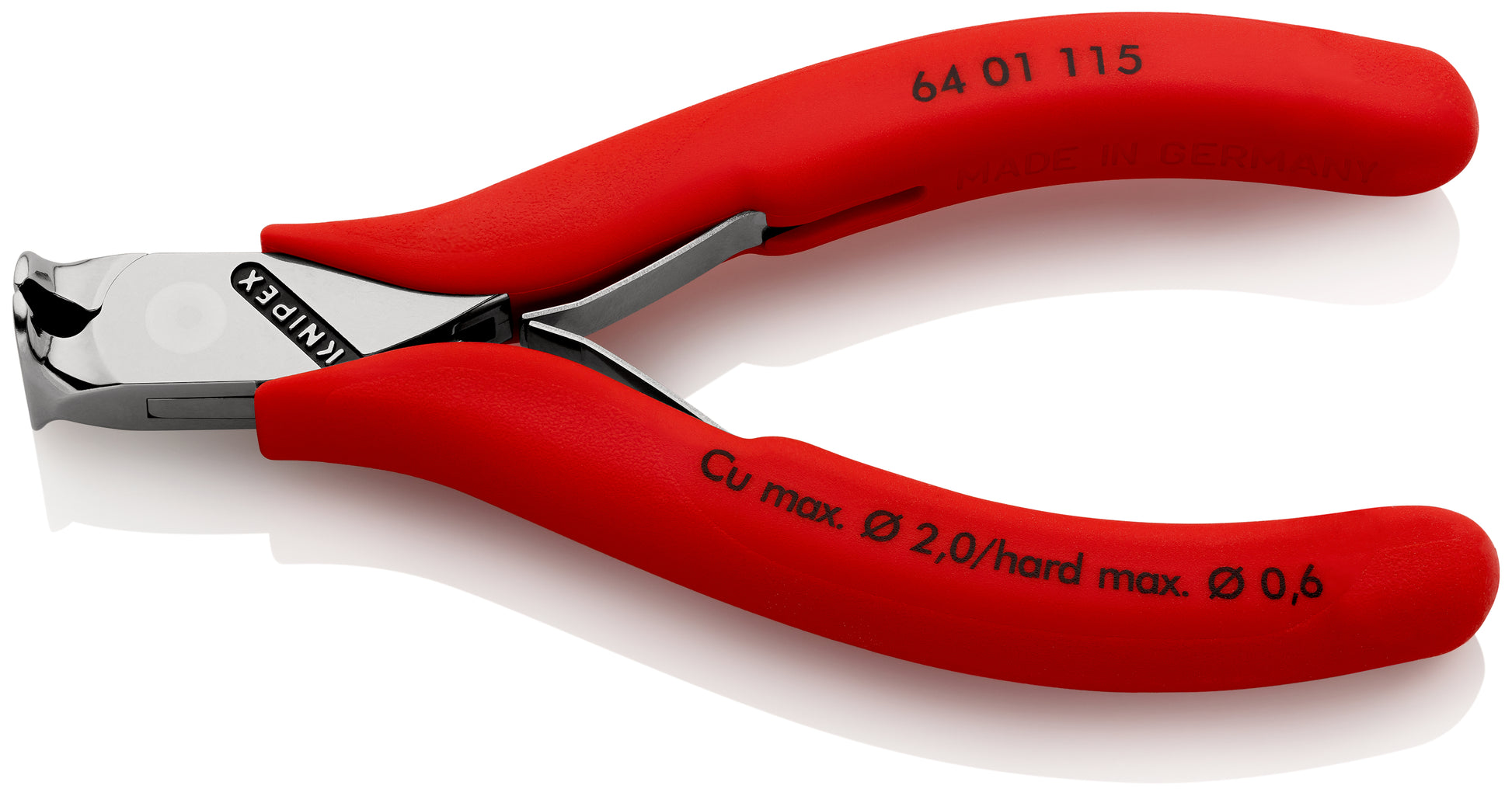 Knipex 64 01 115 - Alicate de corte frontal para electrónica