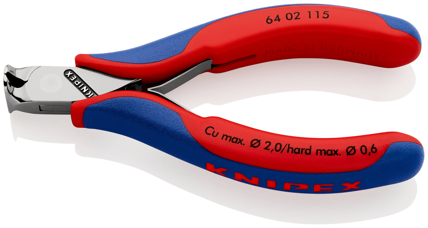 Knipex 64 02 115 - Alicate de corte frontal para electrónica