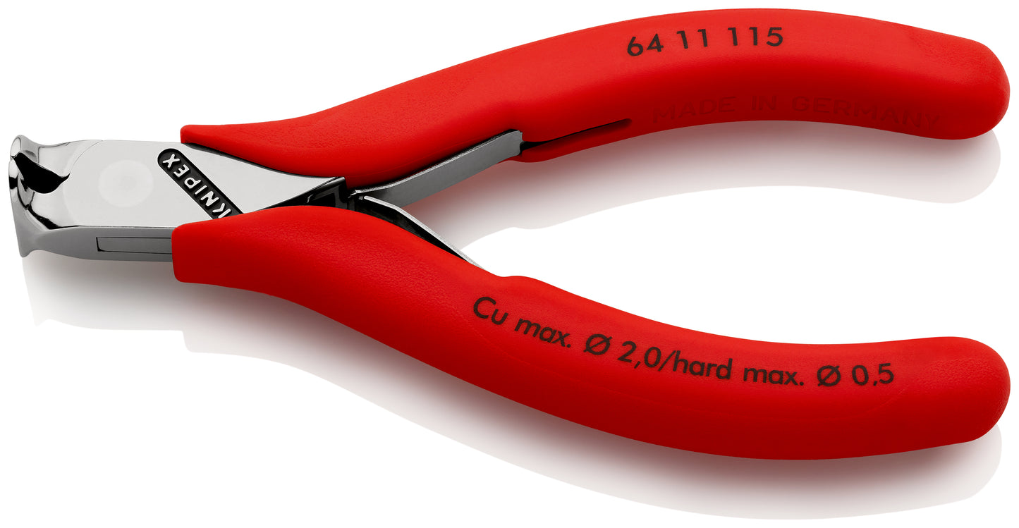 Knipex 64 11 115 - Alicate de corte frontal para electrónica