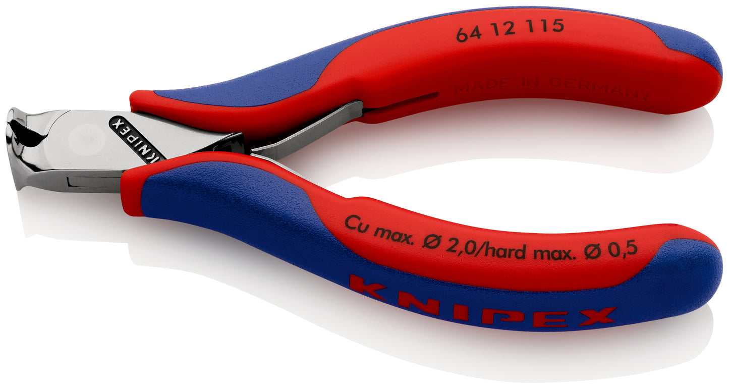 Knipex 64 12 115 - Alicate de corte frontal para electrónica