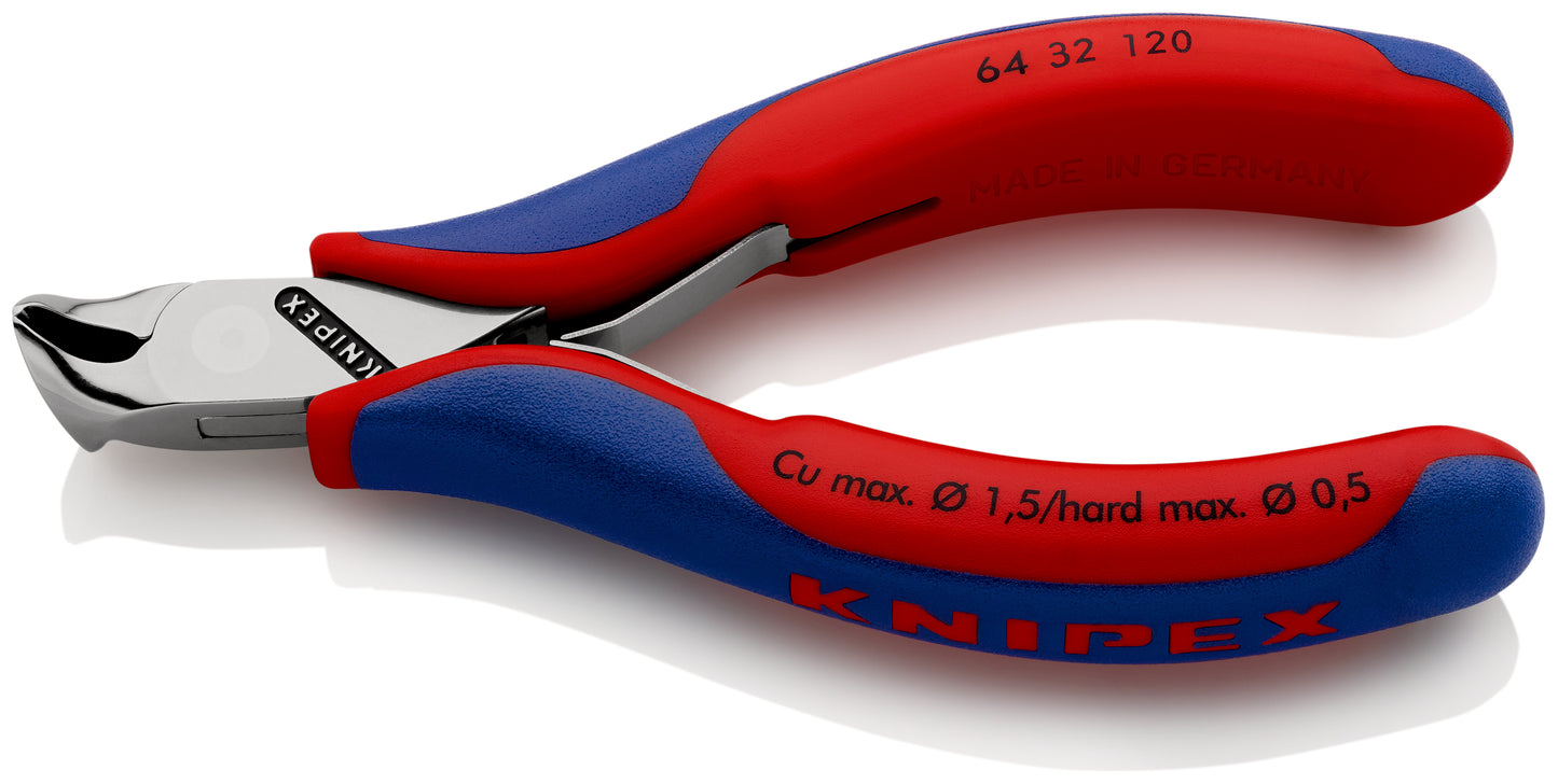 Knipex 64 32 120 - Alicate de corte frontal para electrónica