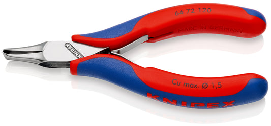 Knipex 64 72 120 - Alicate de corte frontal para electrónica