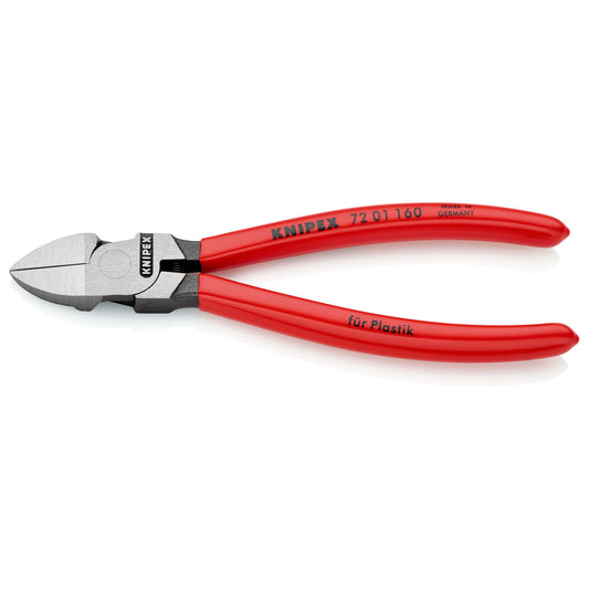 Knipex 72 01 160 - Diagonal cutting pliers for plastic 160 mm with PVC handles