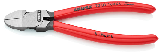 Knipex 72 01 160 KA - Alicate de corte diagonal para plásticos