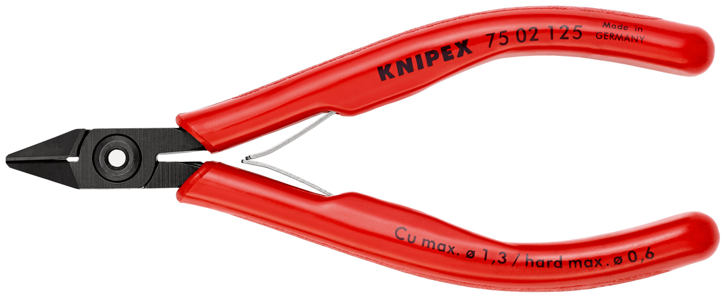 Knipex 75 02 125 SB - Alicates de corte diagonal para electrónica