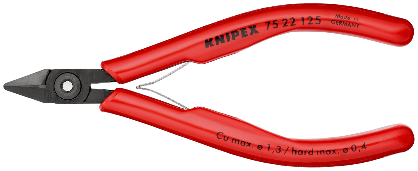 Knipex 75 22 125 - Alicates de corte diagonal para electrónica