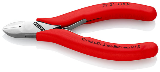 Knipex 77 21 115 N - Alicates de corte diagonal para electrónica