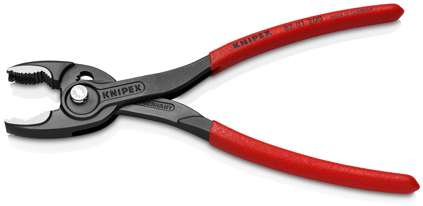 Knipex 82 01 200 - Alicate agarre frontal ajustable Knipex TwinGrip 200 mm. con mangos PVC