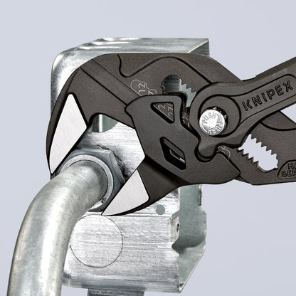Knipex 86 01 250 - Tenaza llave Knipex 250 mm con mangos PVC y acabado negro atramentado