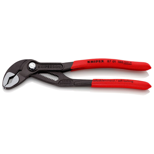 Knipex 87 01 180 - Cobra® 180 mm pliers with PVC handles