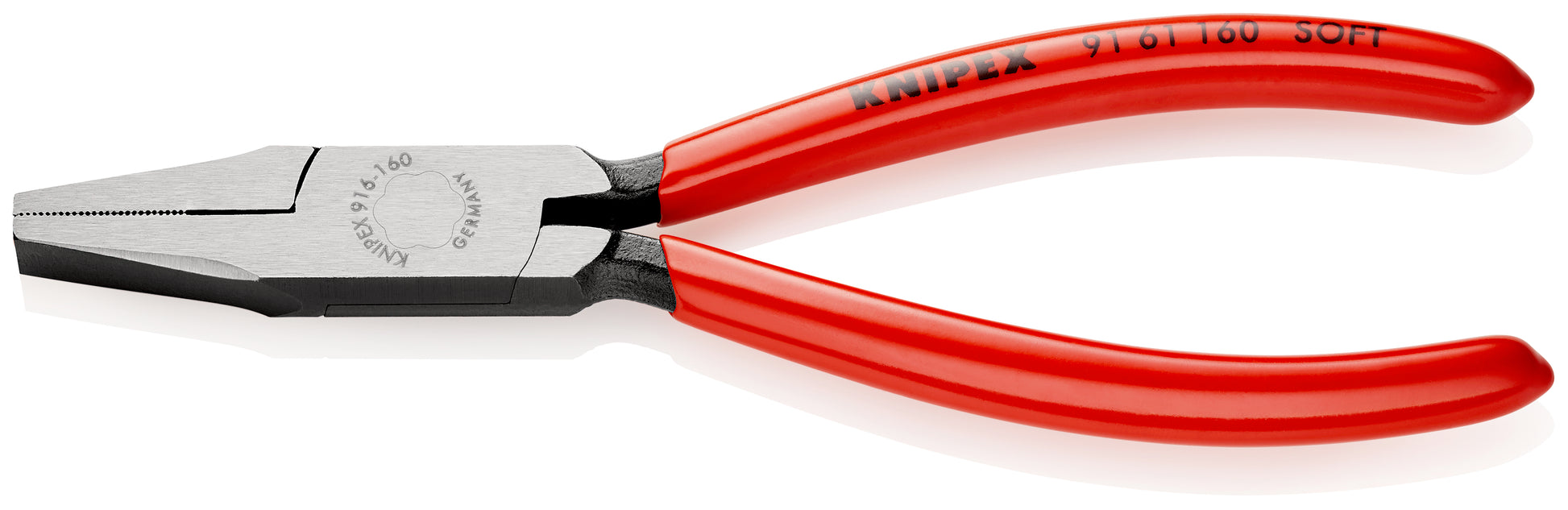 Knipex 91 61 160 - Alicate de boca plana para vidrio