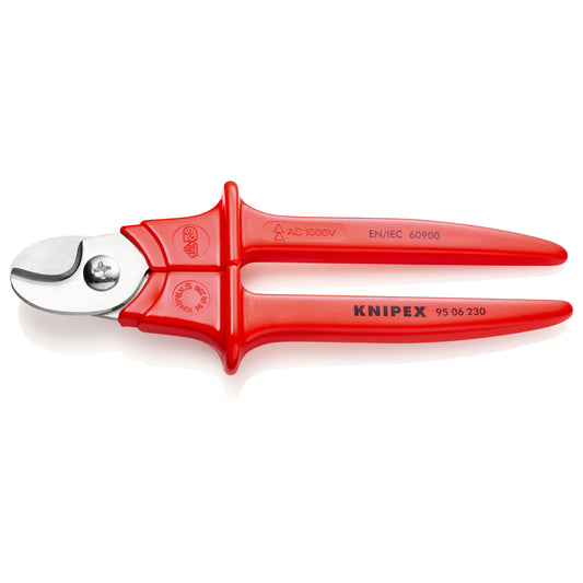 Knipex 95 06 230 - VDE insulated cable cutter 230 mm with insulated handles