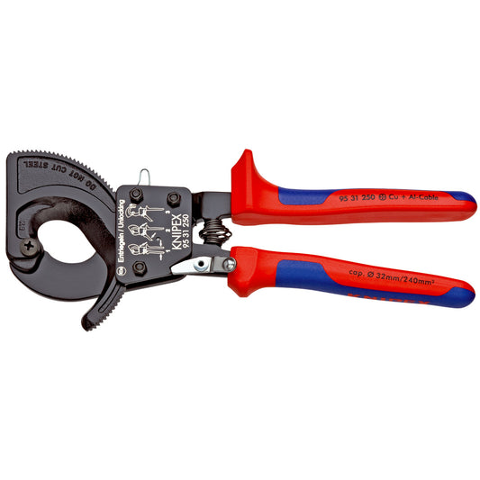 Knipex 95 31 250 - Ratchet cable cutter 250 mm