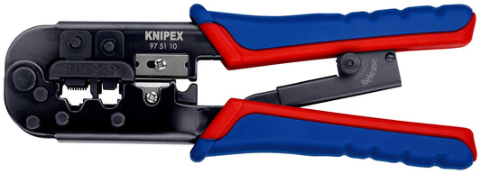 Knipex 97 51 10 SB - Alicate para crimpar conectores Western