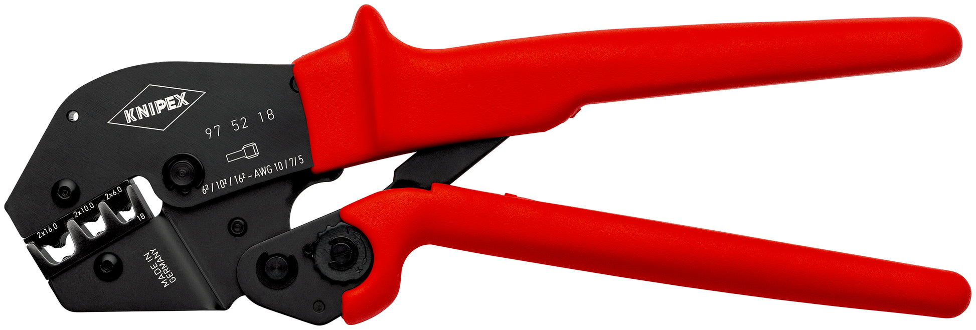 Knipex 97 52 18 - Alicate para crimpar terminales